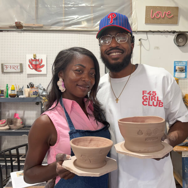 pottery class date night
